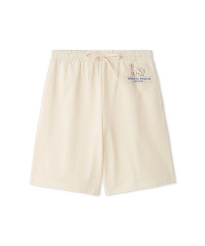 【HOMME】【接触冷感】モーニングドッグプリントハーフパンツ