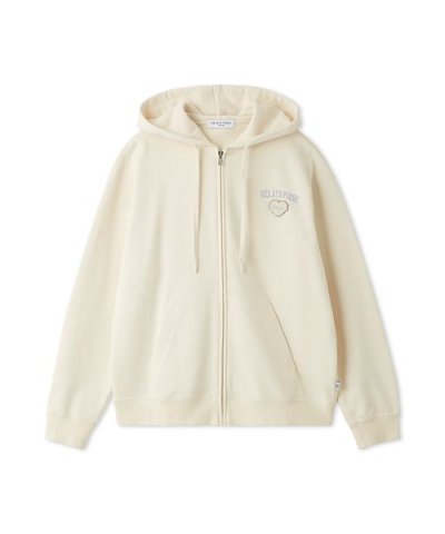 【HOMME】【抗菌防臭】ハートロゴ裏毛パーカ