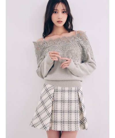 【販路限定サイズあり】ロービングチェックミニスカート