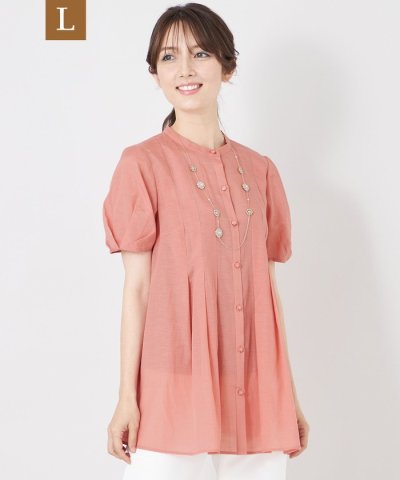 トゥー ビー シック TO BE CHIC 【L】エアリーローンチュニックブラウ