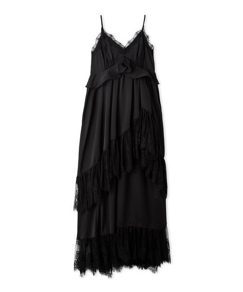 美品 FRAY I.D フレイアイディー ロングワンピース ブラック M ブラック系｜ワンピース・ドレス｜FRAY I.D(フレイ アイディー)｜阪急
