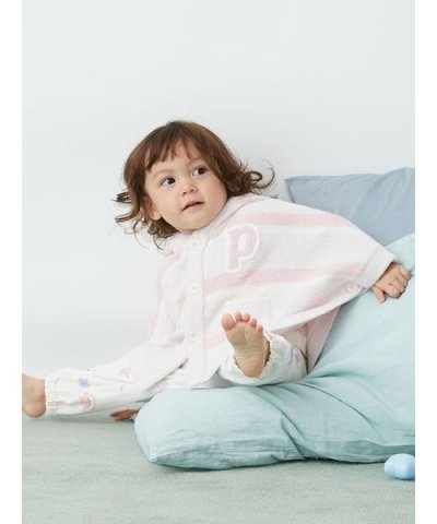【BABY】エアリーモコランダムボーダーポンチョ