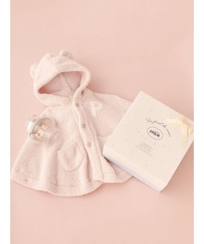 【ラッピング済み】【BABY】パウダーベアポンチョ&ストローマグセット BOX付