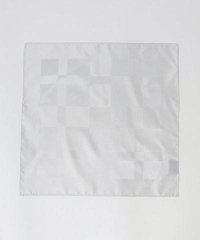 ジャカードクレストブリッジチェックチーフ