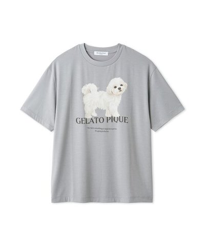 【HOMME】お散歩ドッグワンポイントTシャツ