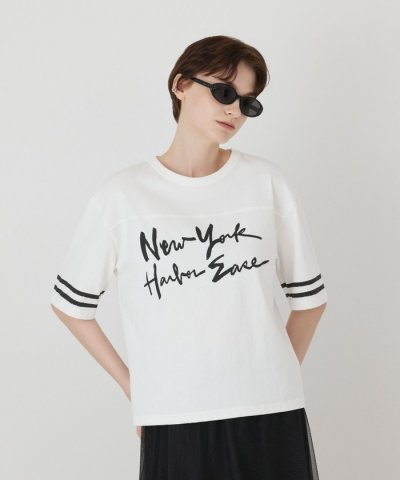カレッジロゴプリントTシャツ