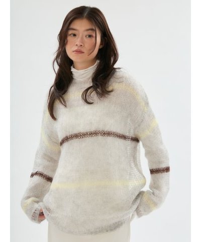 【ONLINE限定カラーあり】モヘアニットプルオーバー