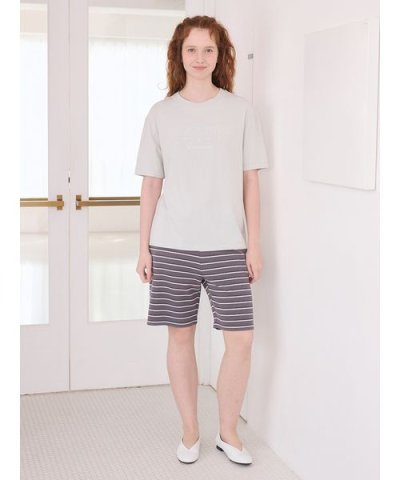 【UNISEX】リップルボーダーハーフパンツ