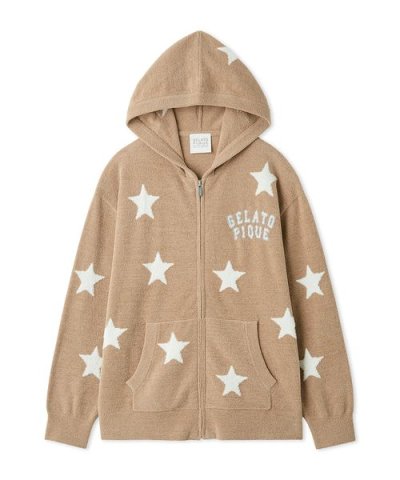 【UNISEX】エアリーモコカレッジスタージャガードパーカ