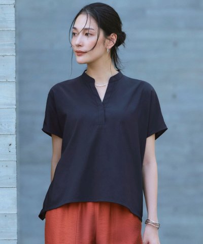 【ICB×インフルエンサーコラボ】ヴィンテージナイロンタフタ 2WAYブラウス