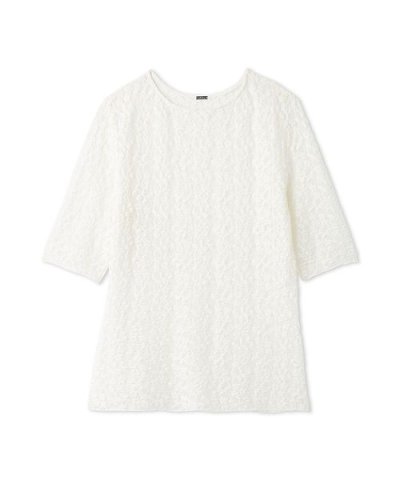 フラワーレース半袖Tシャツ