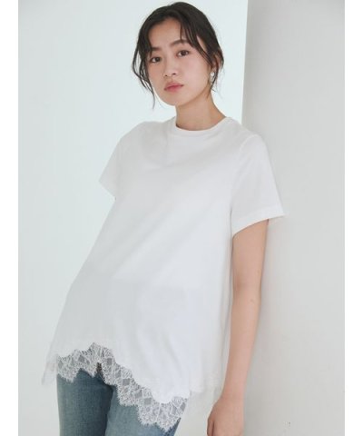 【WEB限定】レースヘムTシャツ
