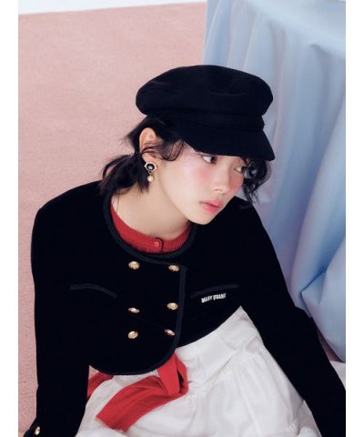 【LILY BROWN×MARY QUANT】パールボタンキャスケット