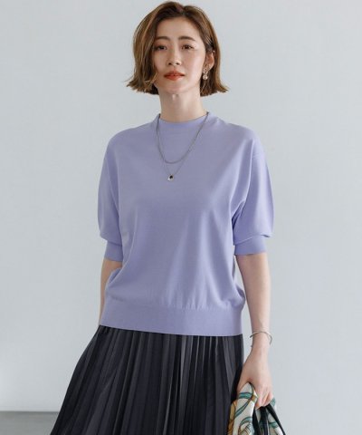 セミマットフリゼ リラクシー ニット Tシャツ