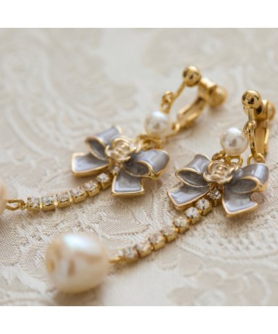 ローズティアラ RoseTiara リボンイヤリング