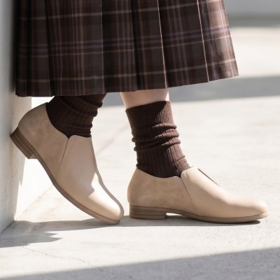 ヒップス HIPS 【本革】クッション入りレザースリッポン