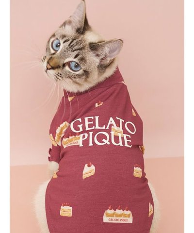 【CAT&DOG】ガーリーモチーフ柄カットソープルオーバー