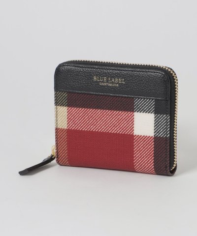 クレストブリッジチェックPVC二つ折り財布