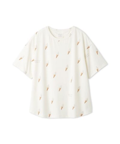 ソフトクリーム柄Tシャツ