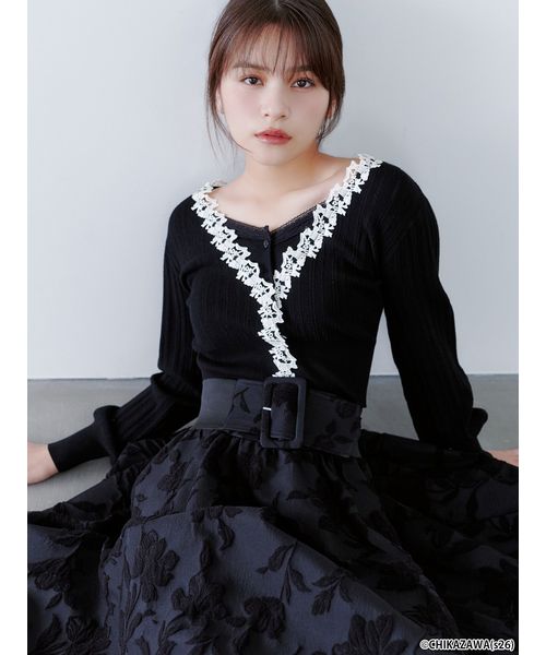 SNIDEL×近沢レース店】ニットカーディガン(508840389)｜阪急百貨店公式