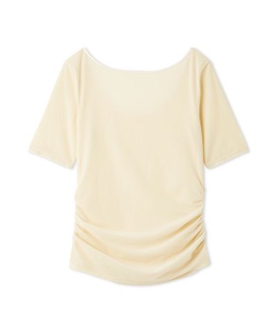 シアーベロアバックオープンTシャツ