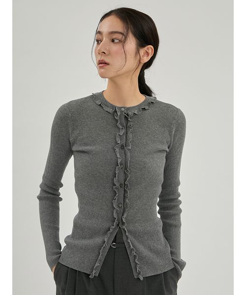 UVカット】【ウォッシャブル】UVケアフリルカーディガン(508841124 UVカット】【ウォッシャブル】UVケアフリルカーディガン(508841124