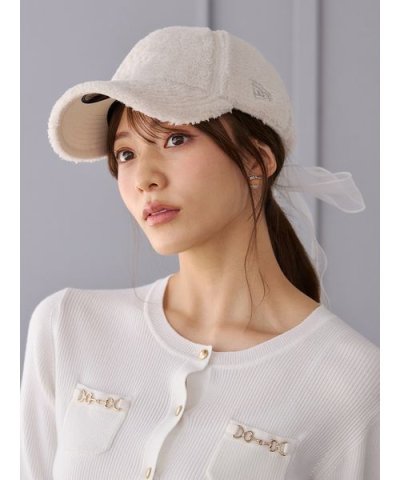 【CELFORD|NEWERA】コラボシアーリボン付きボアキャップ