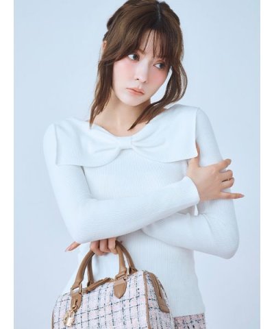フロントリボンセーラーニット
