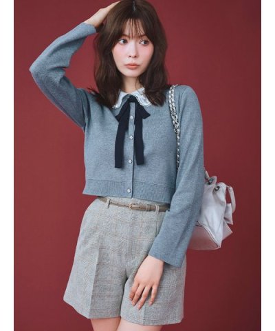 【WEB・ルミネ限定】レースカラーデタッチャブルカーディガン