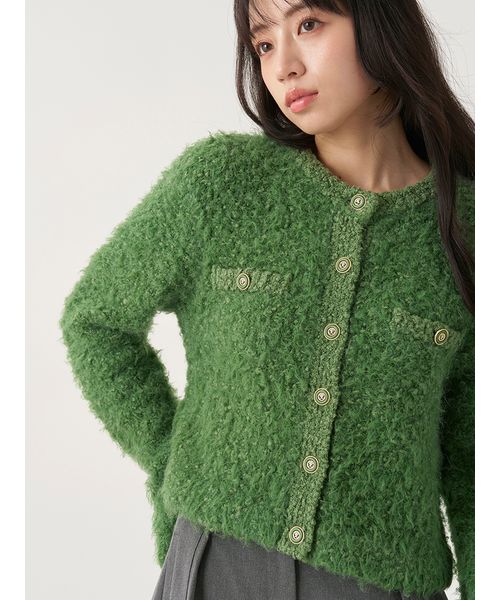 HIGH QUALITY】アルパカシルクミックスニットジャケット(508842974