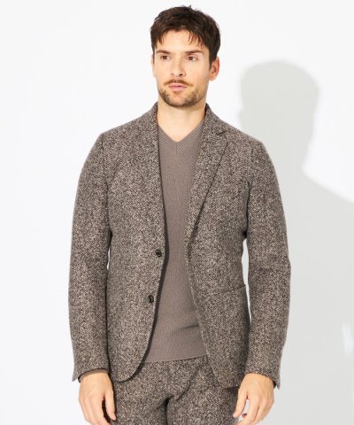 【PRIMA COLLECTION】【セットアップ対応】スライバーニットジャケッ