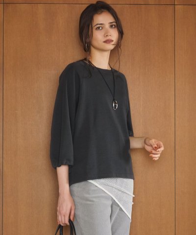 【SLOW/一部店舗限定】ライトダンボール バルーン袖プルオーバー