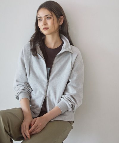【SLOW/一部店舗限定】ヴィンテージライクテリー ジップ ブルゾン