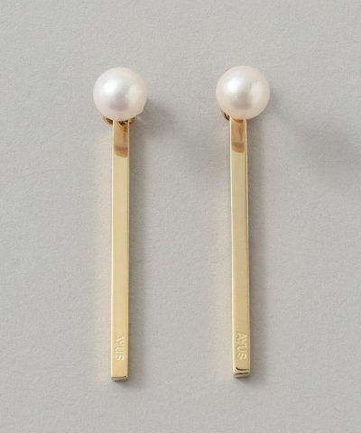【AYUS】アコヤパールゴールドバーピアス《WEB＆EPOCA THE SHOP