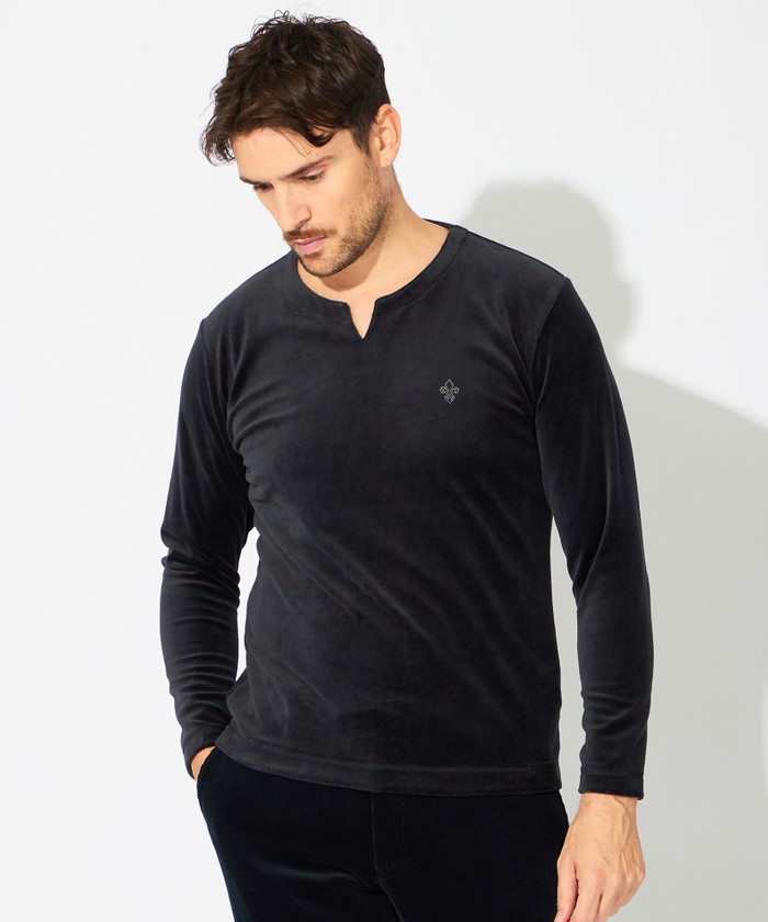 EPOCA UOMO Vネック Tシャツ 迷彩柄 ネイビー ブルー系｜Tシャツ｜エポカ ウォモ(EPOCA UOMO)｜HANKYU MEN'S / 阪急