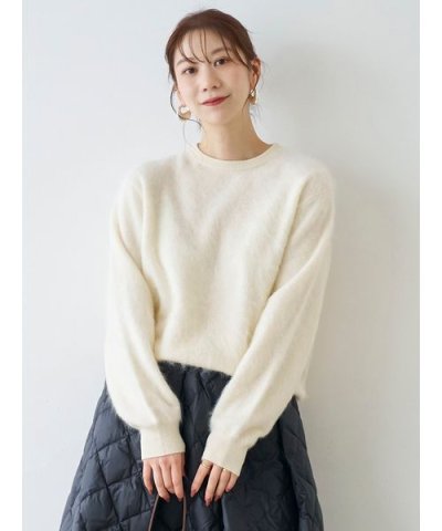ウール混ミンク加工ニット