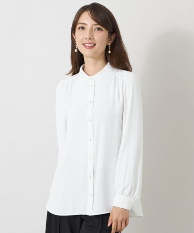 トゥー ビー シック TO BE CHIC ミネラルテックス レースカラーブラウ