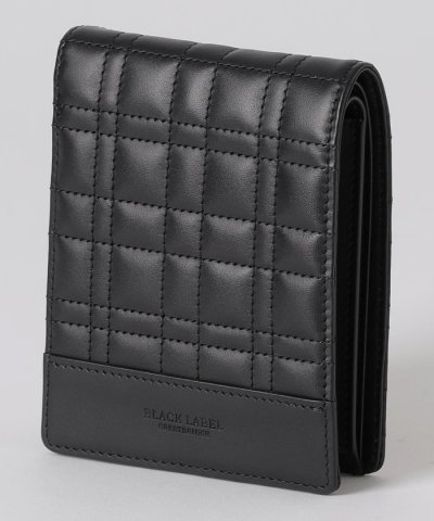 クレストブリッジチェックステッチ2つ折りウォレット