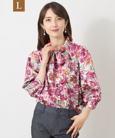 トゥー ビー シック TO BE CHIC 【L】アートフラワープリント ボウタ