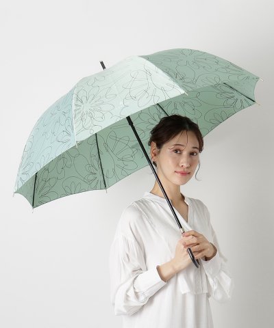 【耐風傘】雨傘 長傘 花柄 フラワー