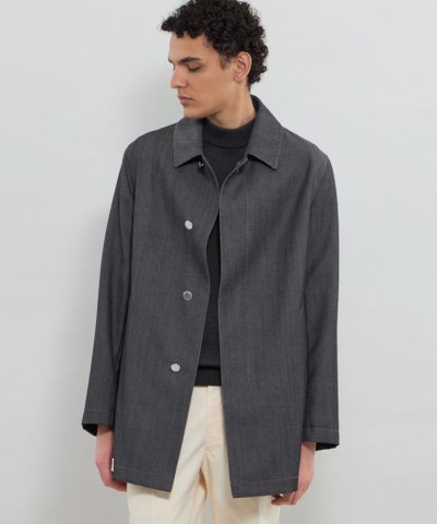 【WORSTED DENIM】ステンカラーデニムコート