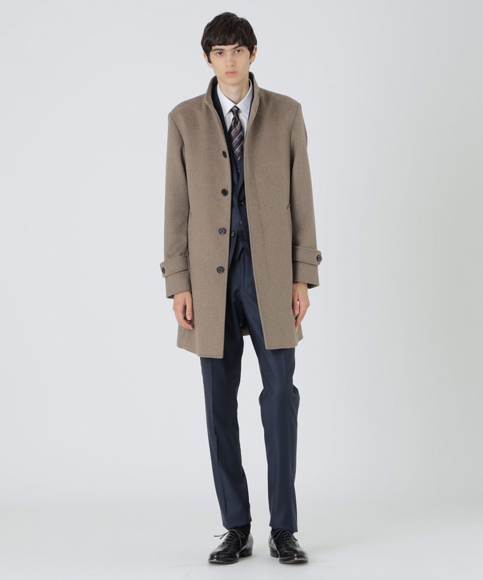 ブラックレーベルクレストブリッジ カシミヤ混コート ベージュ Lサイズ ブラックレーベル・クレストブリッジ BLACK LABEL CRESTBRIDG
