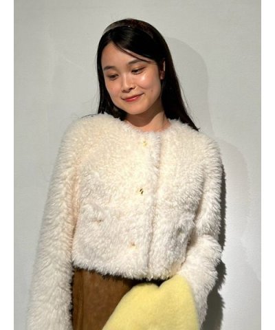 【SPECIAL PRICE】エコファーノーカラージャケット