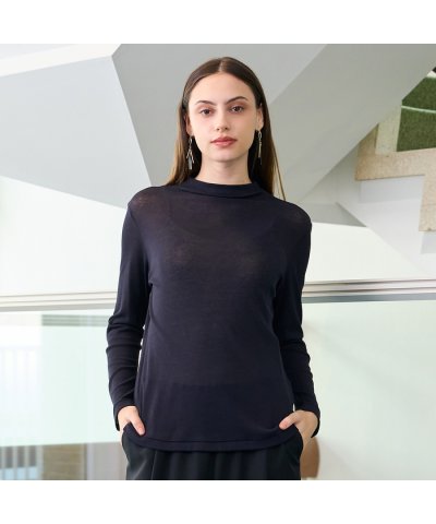 リリアンビューティ Liliane Burty 【洗える】綿シフォンTシャツ