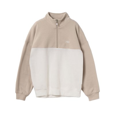 フィラ FILA HALF ZIP SWEAT SHIRT / カラーブロック