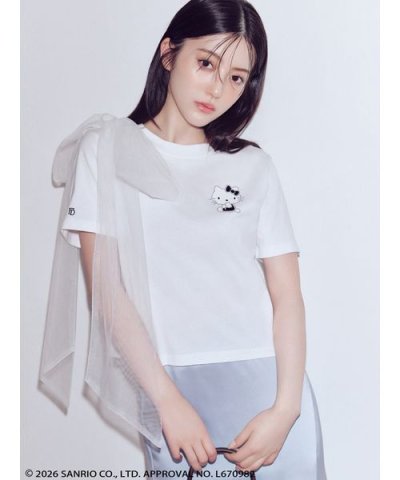 【ハローキティ】2wayチュールリボンTシャツ