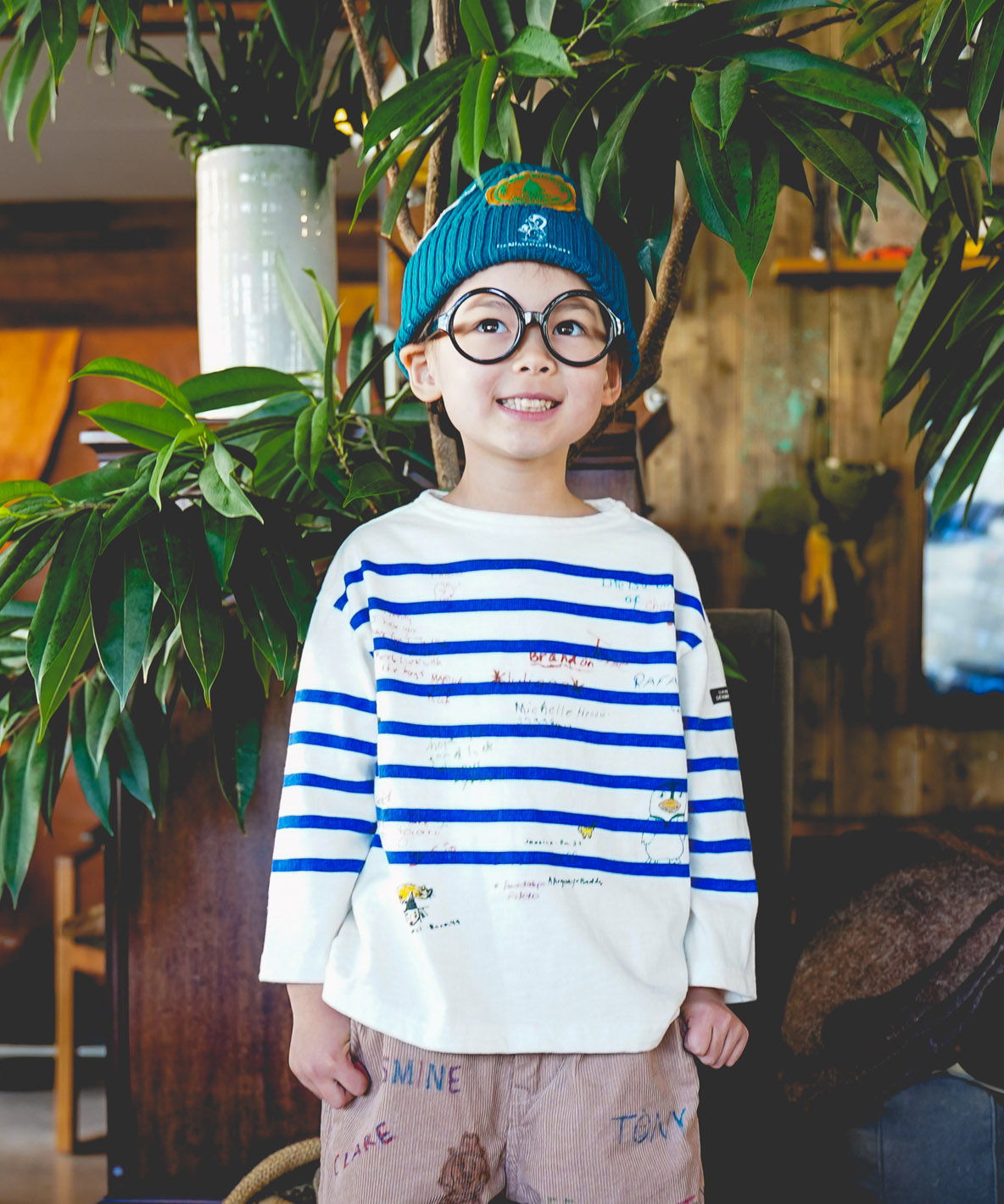 デニムダンガリー DENIM DUNGAREE Striped Scribble(508853040)｜阪急