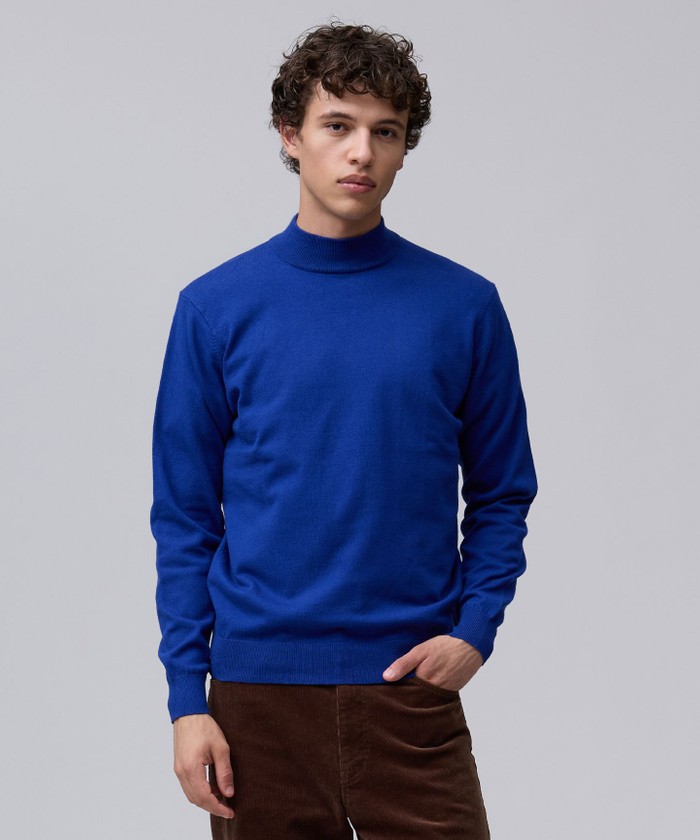 TAILORD KNIT】コットンカシミヤ モックネック ニット(508853471