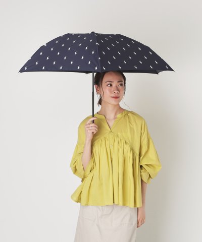 【WEB限定】折りたたみ傘 ツイルポロポニー 無地 ドット