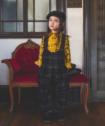 フィス FITH Black Corduroy Salopette Pants